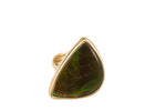 14K FANCY AMMOLITE RINGS