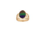 14K AMMOLITE RING IN VINTAGE-INSPIRED SETTING