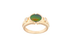 14K AMMOLITE RING BEZEL SETTING