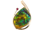 14K AMMOLITE DESIGNER SLIDER