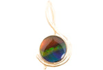 14K AMMOLITE RISING SUN PENDANT