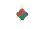 14K AMMOLITE CLOVER PENDANT