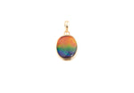 14K AMMOLITE OVAL PENDANT