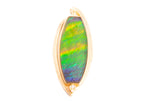 14K AMMOLITE DESINGER PENDANT