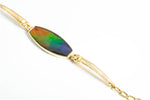 14K AMMOLITE DESIGNER BRACELET